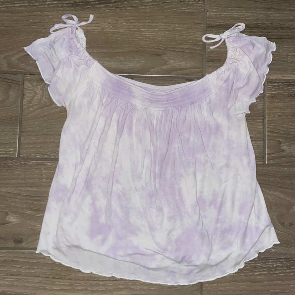 AE SOFT & SEXY TYE DYE LAVENDER TOP
